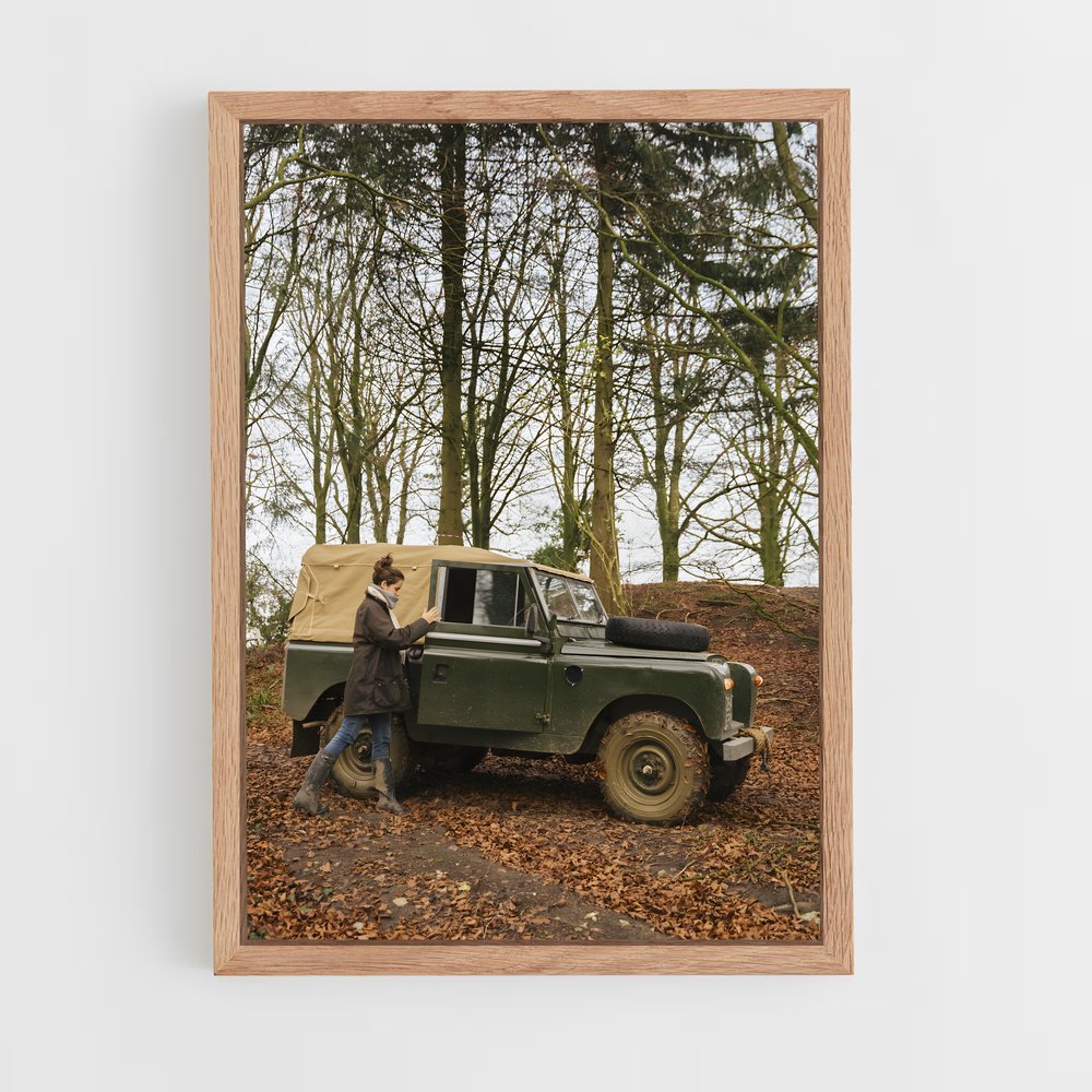 Poster Aventurier au Volant – affiche Land Rover (vue 4)